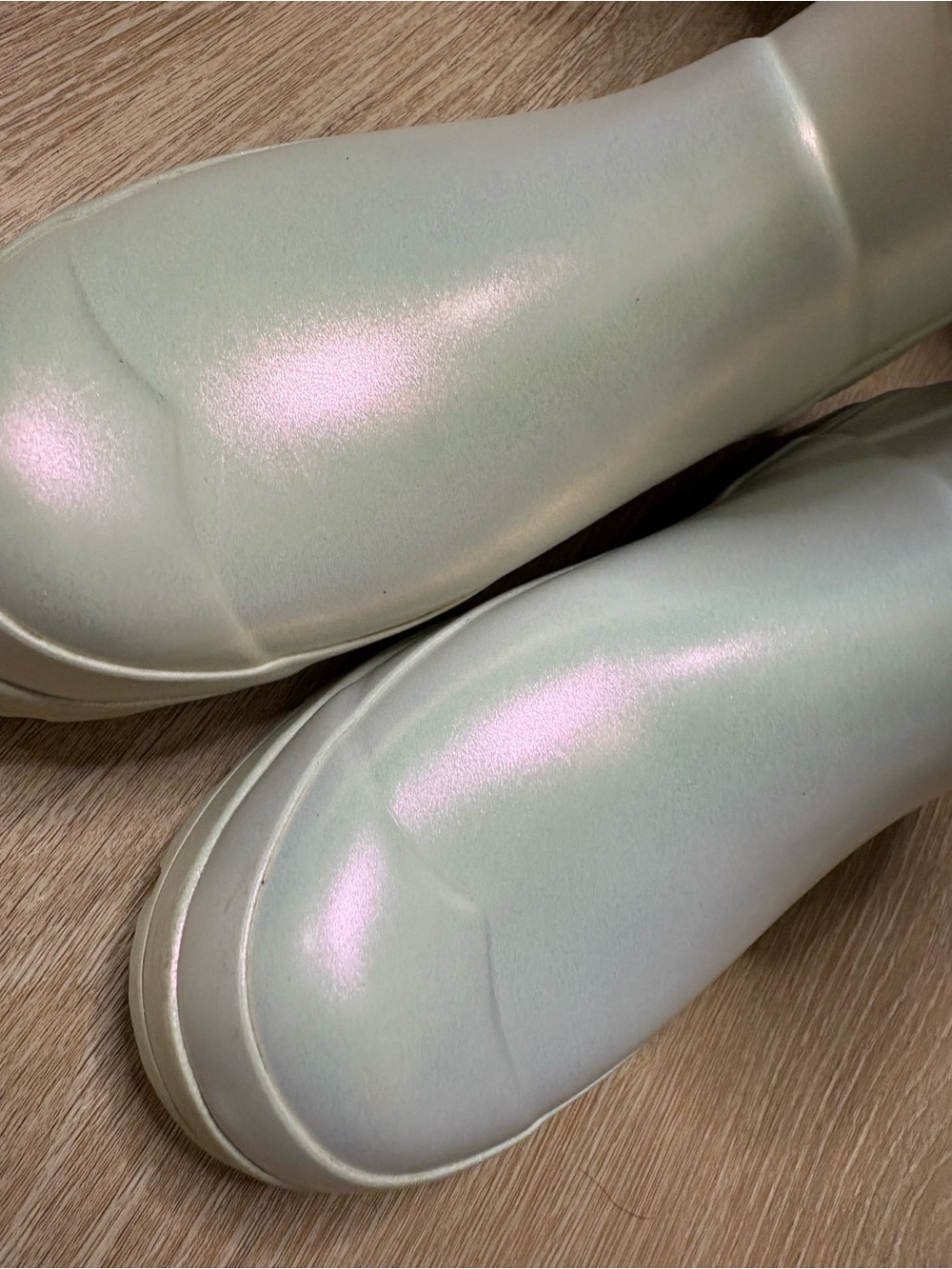 Hunter Iridescent Pearl Short Rain Boots - Picture 3 of 8